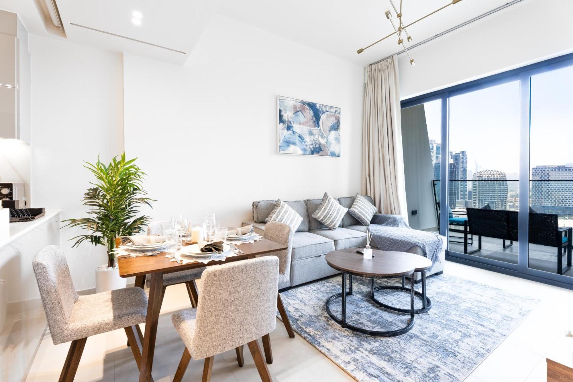 Appartement Easygo - Binghatti Canal Burj Khalifa View 1 Bedroom Dubai