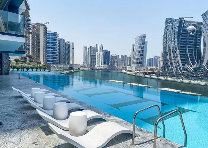 Easygo - Binghatti Canal Burj Khalifa View 1 Bedroom